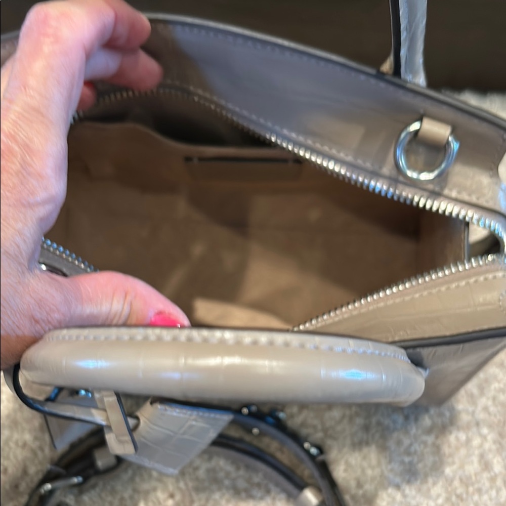 Coach Gray Satchel Bag with Signature Hardware - Picture 7 of 7